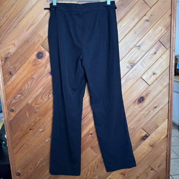 Vintage Gucci Black Pinstripe Trousers Size 42 - Picture 5 of 10
